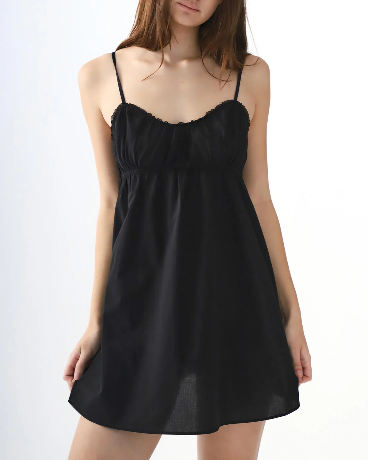 The Babydoll: Cotton Voile Black - Image 2