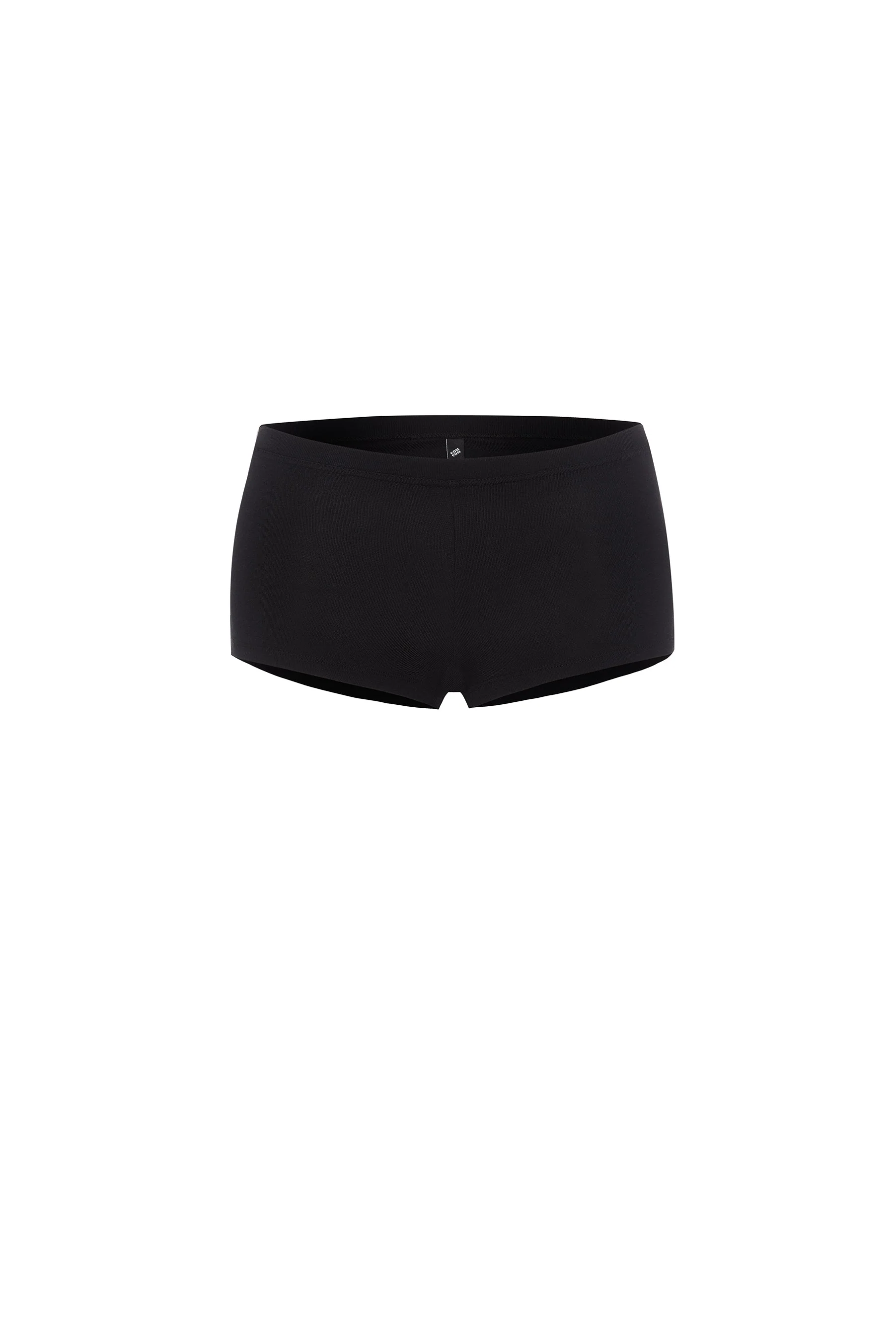 The Boyshort: Cotton Jersey Black - Image 3