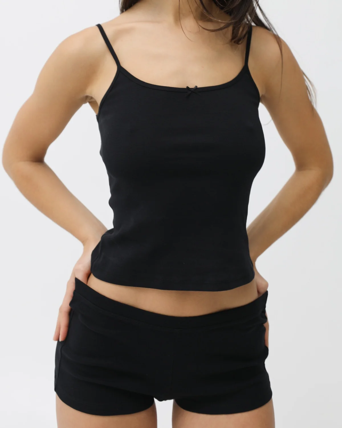 The Boyshort: Cotton Jersey Black - Image 5