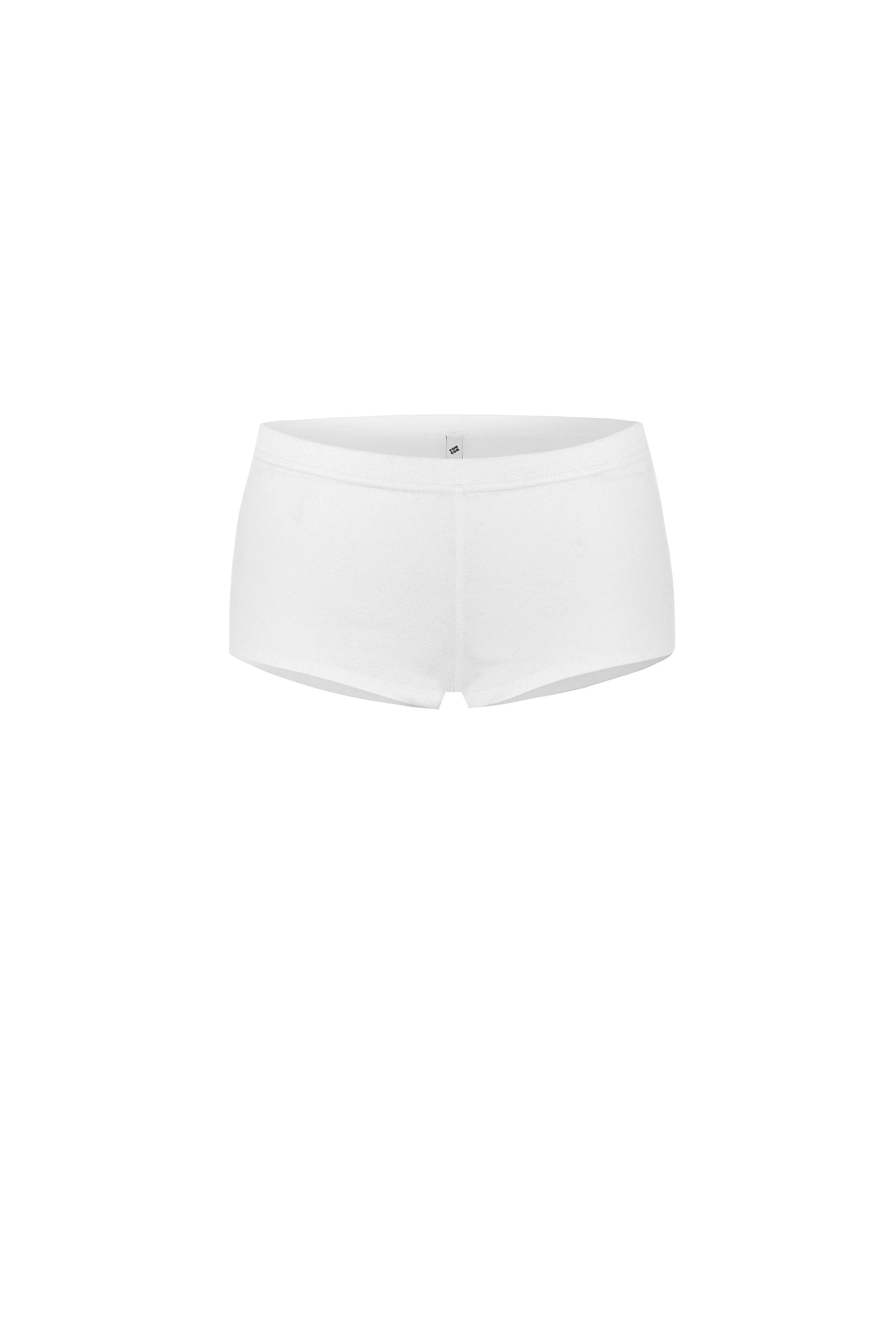 The Boyshort: Cotton Jersey White - Image 3