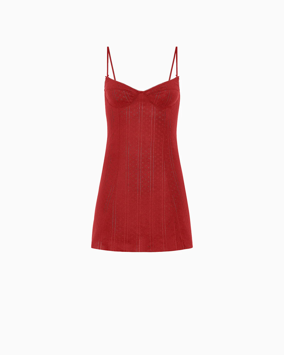 The Balconette Dress Cherry Red