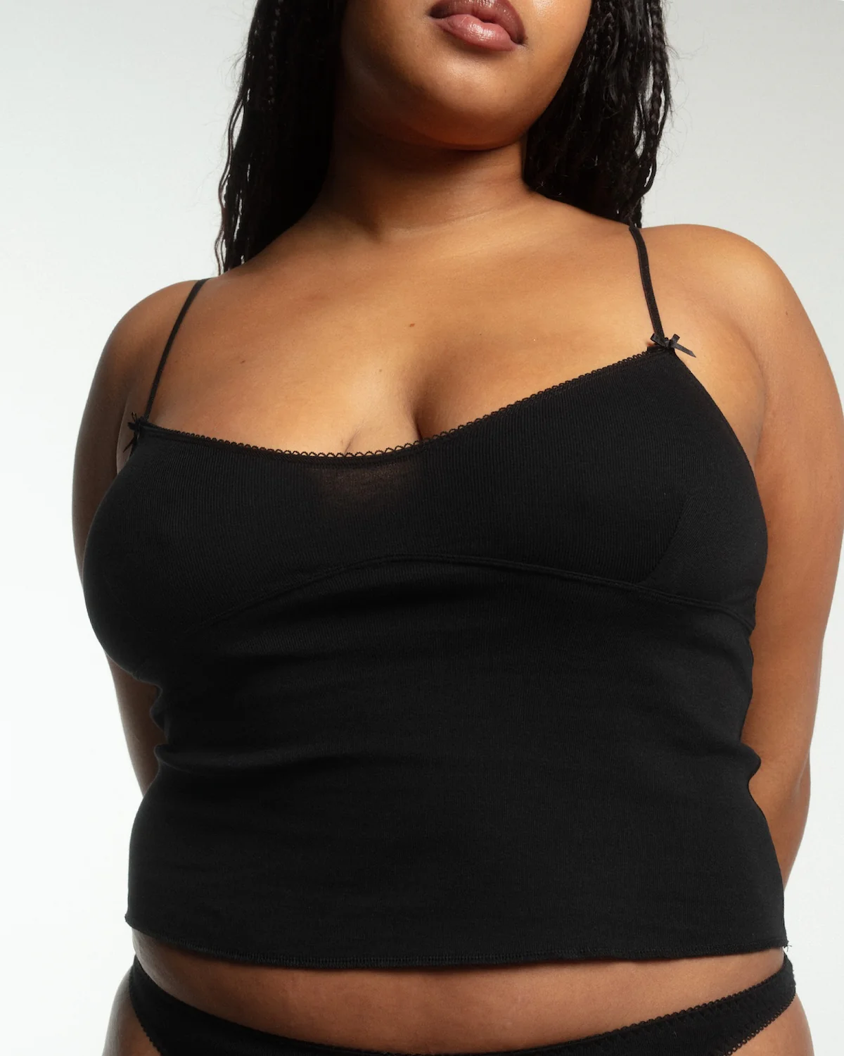 The Bralette Tank: Cotton Jersey Black - Image 6