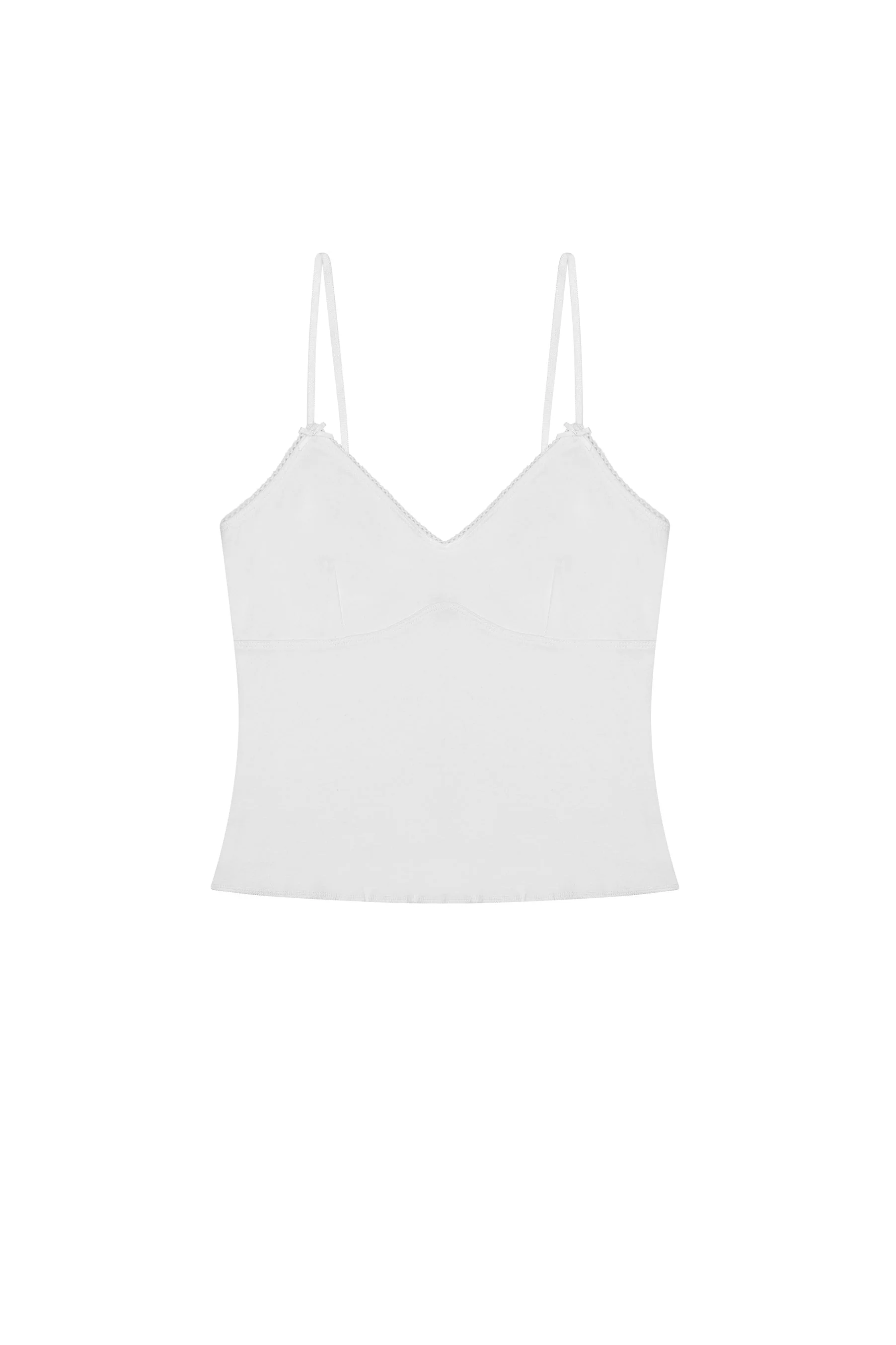 The Bralette Tank: Cotton Jersey White - Image 3