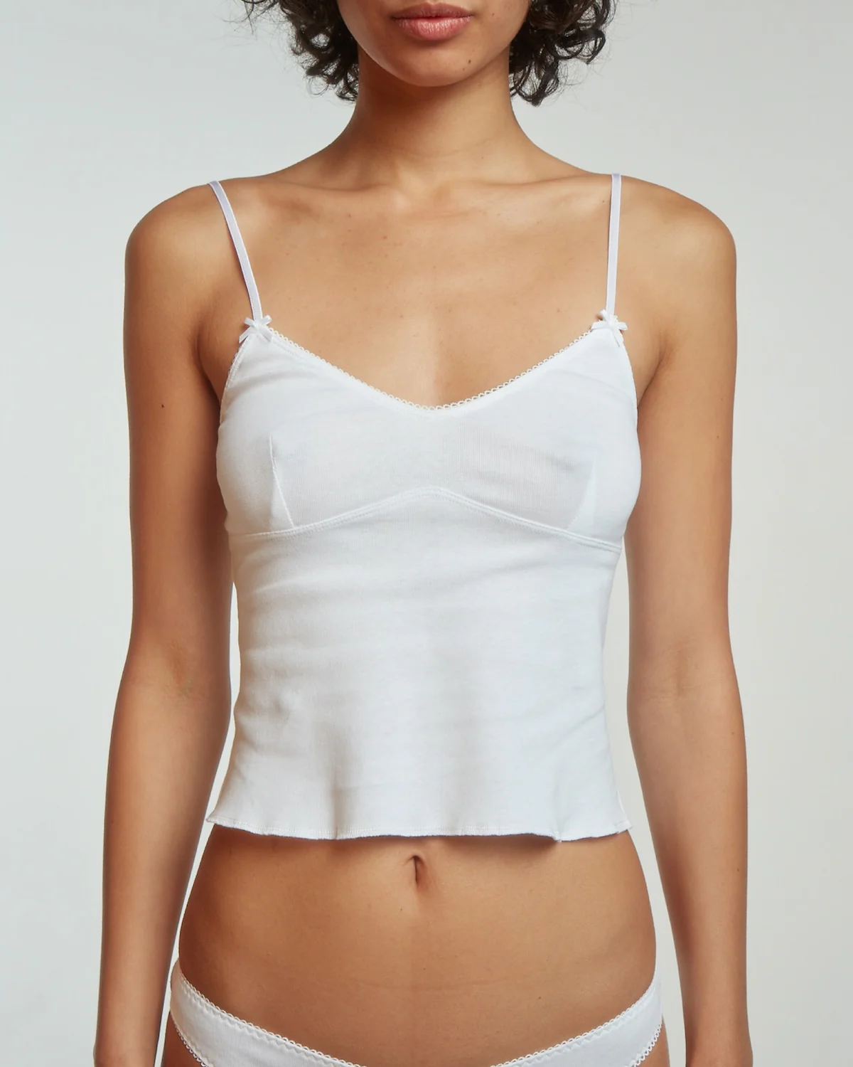 The Bralette Tank: Cotton Jersey White - Image 9
