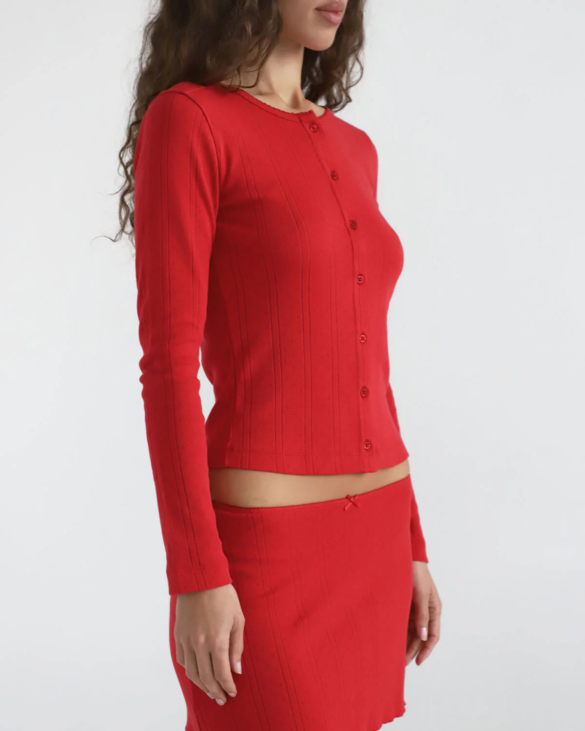 The Cardigan Cherry Red - Image 4