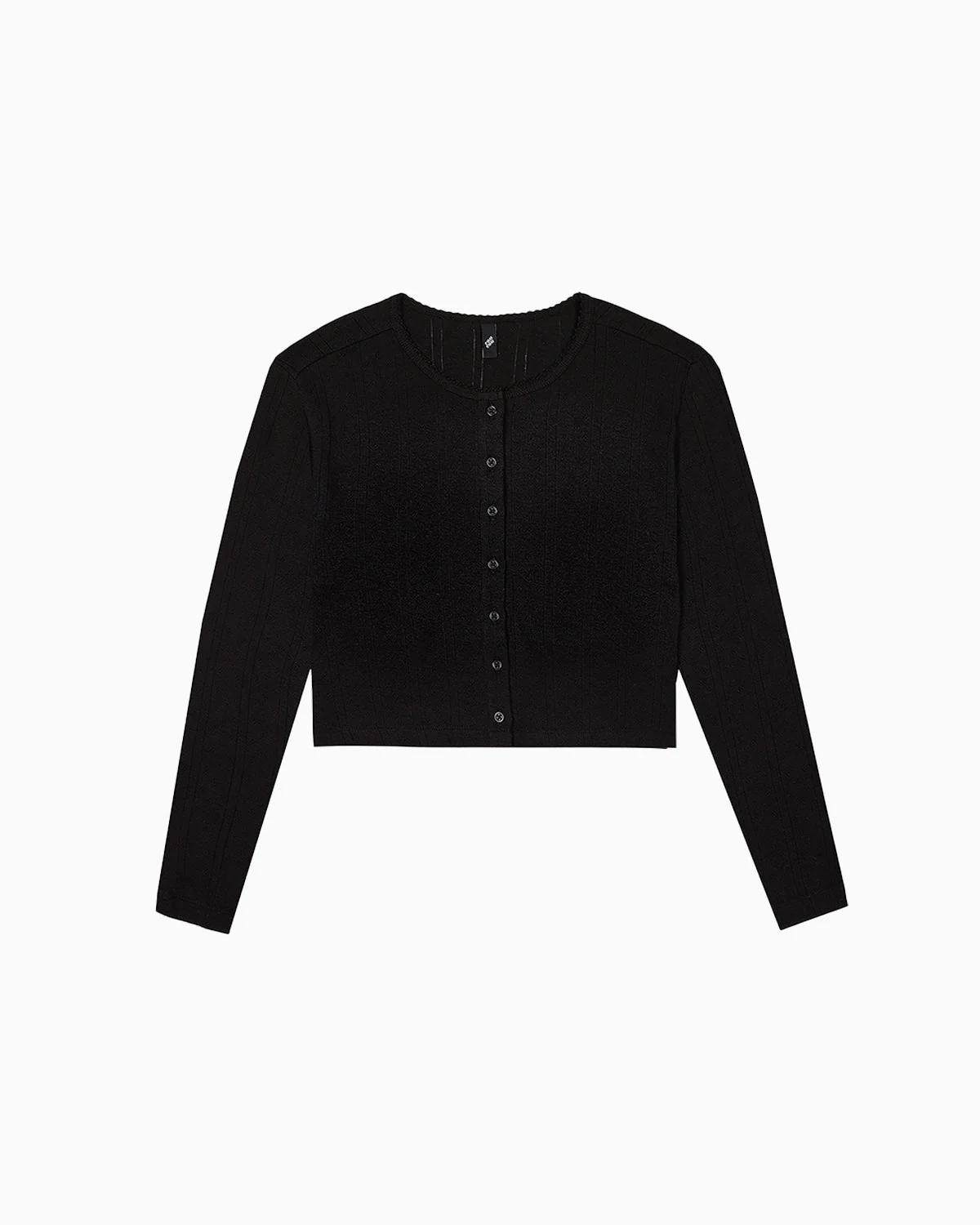 The Crop Cardi Black