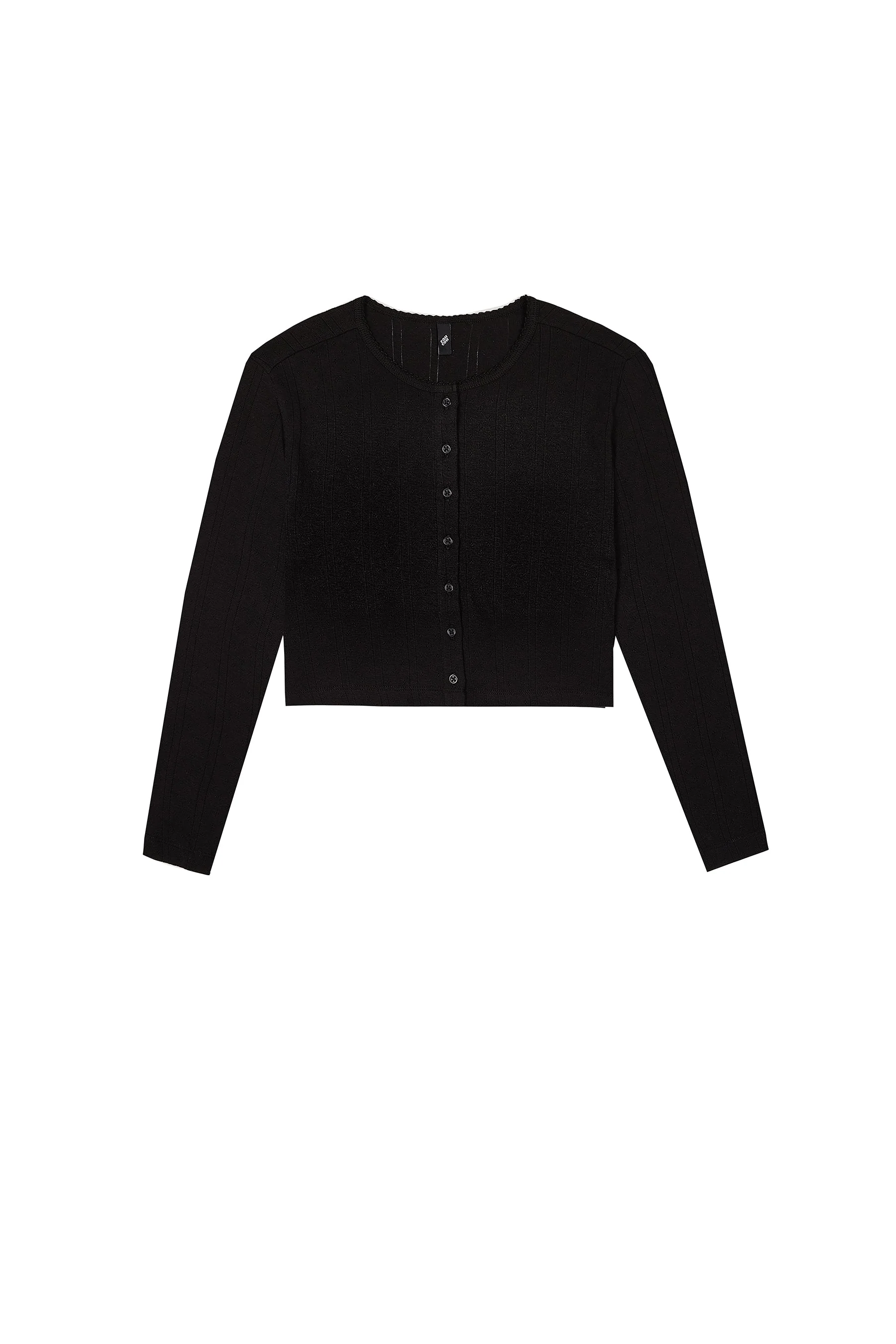 The Crop Cardi Black - Image 3