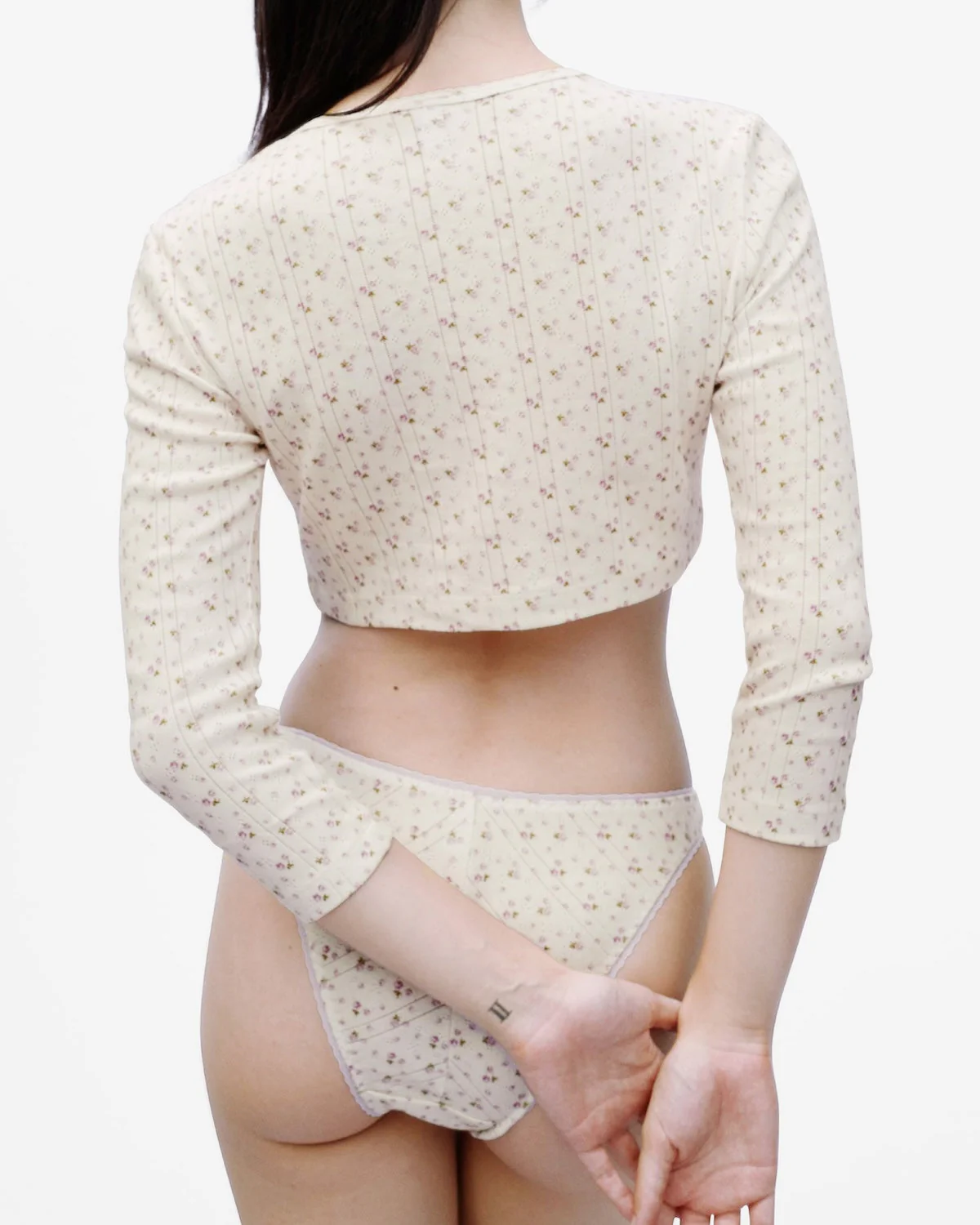 The Crop Cardi English Rose - Image 5