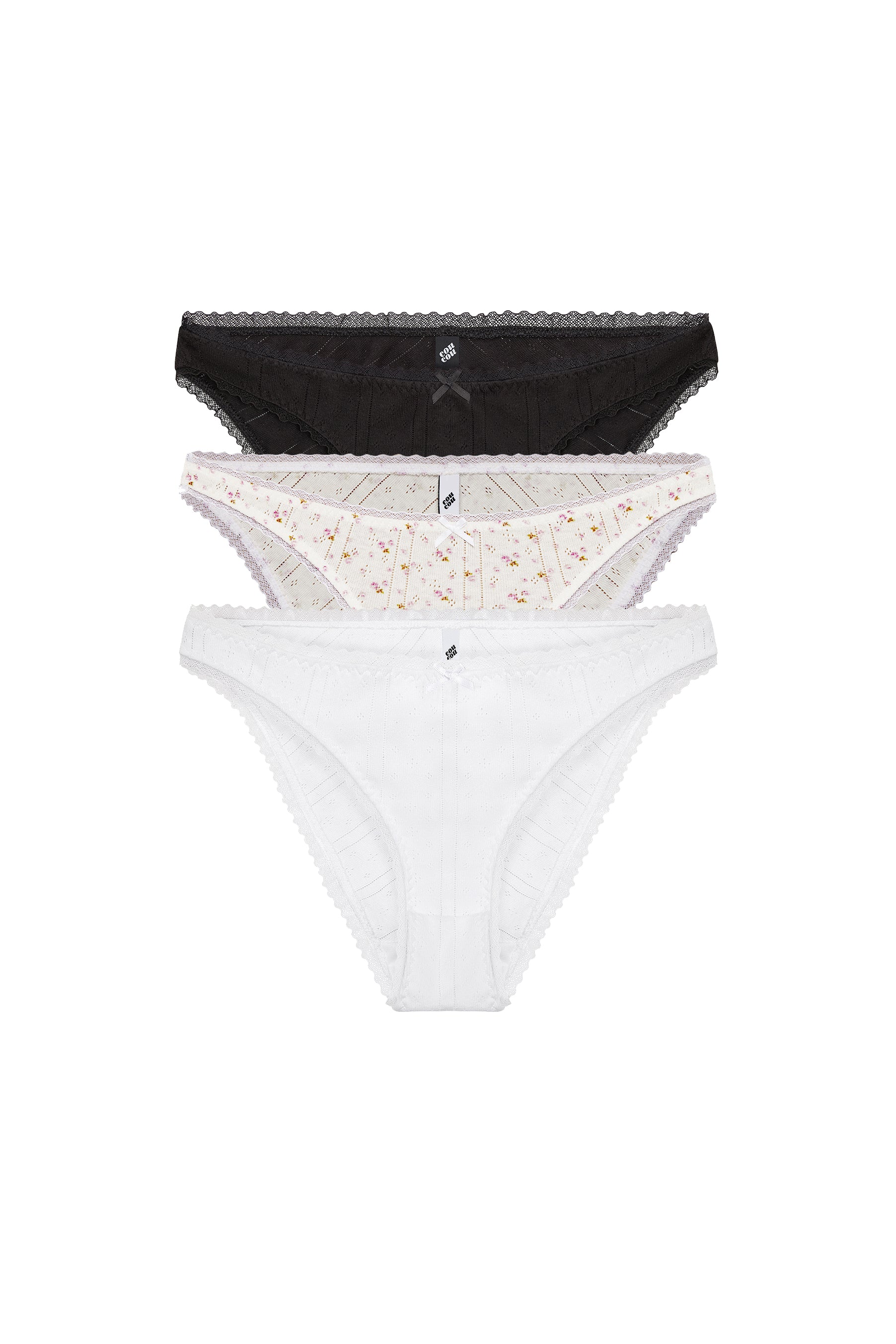 The High Rise: 3-Pack Black, White & English Rose - Image 3