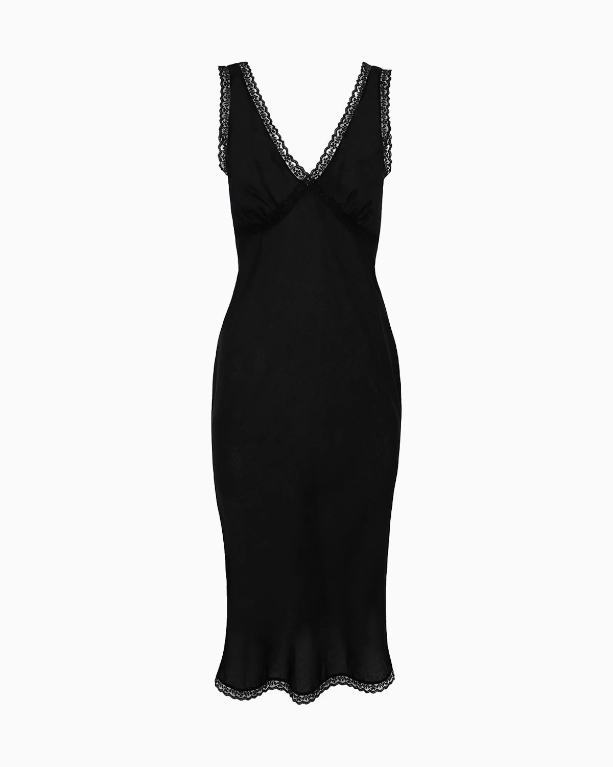 The Iris Slip: Cotton Voile Black