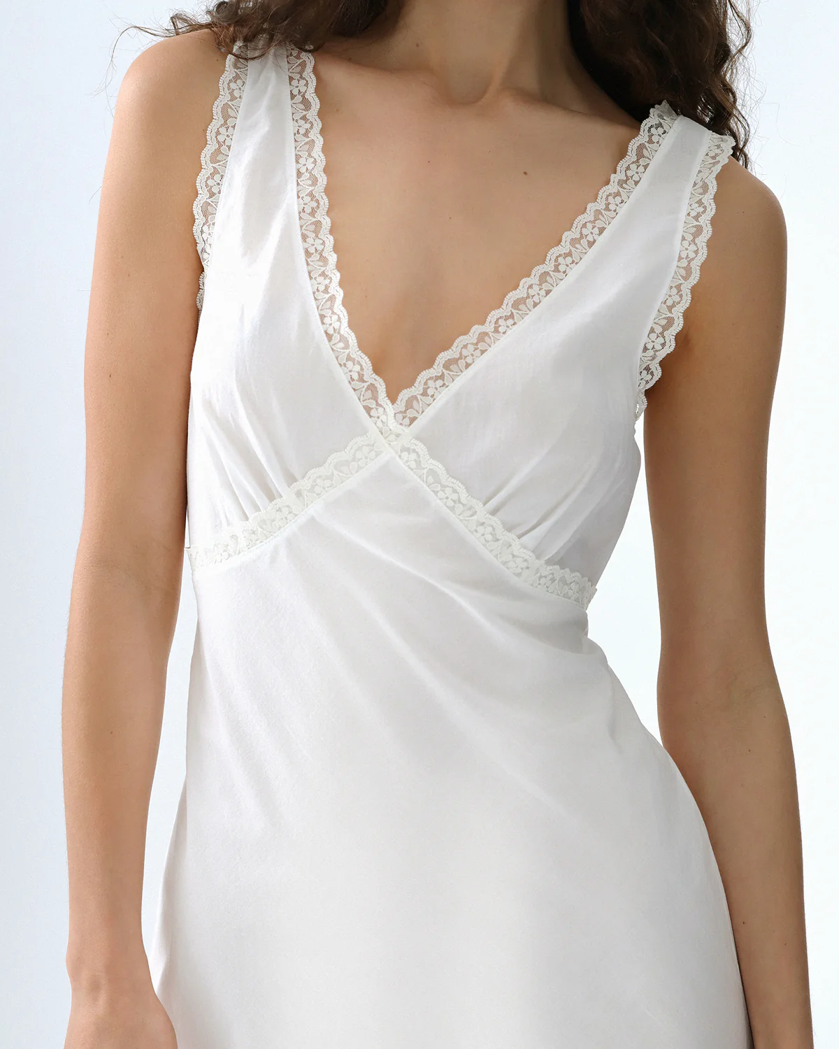 The Iris Slip: Cotton Voile White - Image 4
