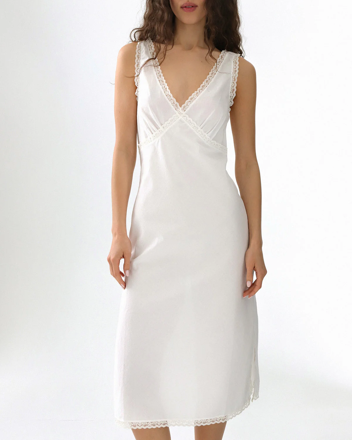 The Iris Slip: Cotton Voile White - Image 5