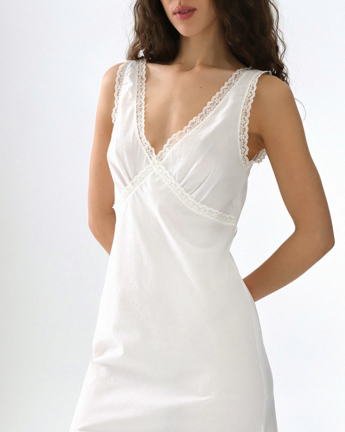 The Iris Slip: Cotton Voile White - Image 7