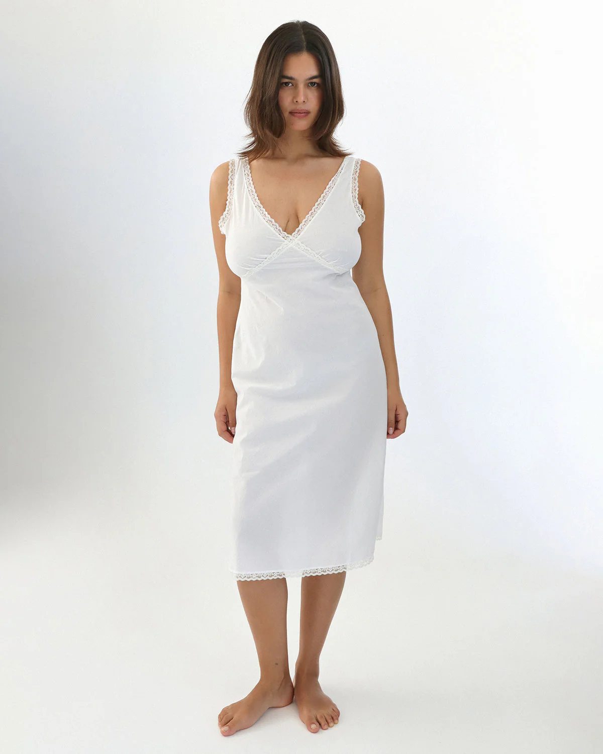 The Iris Slip: Cotton Voile White - Image 8