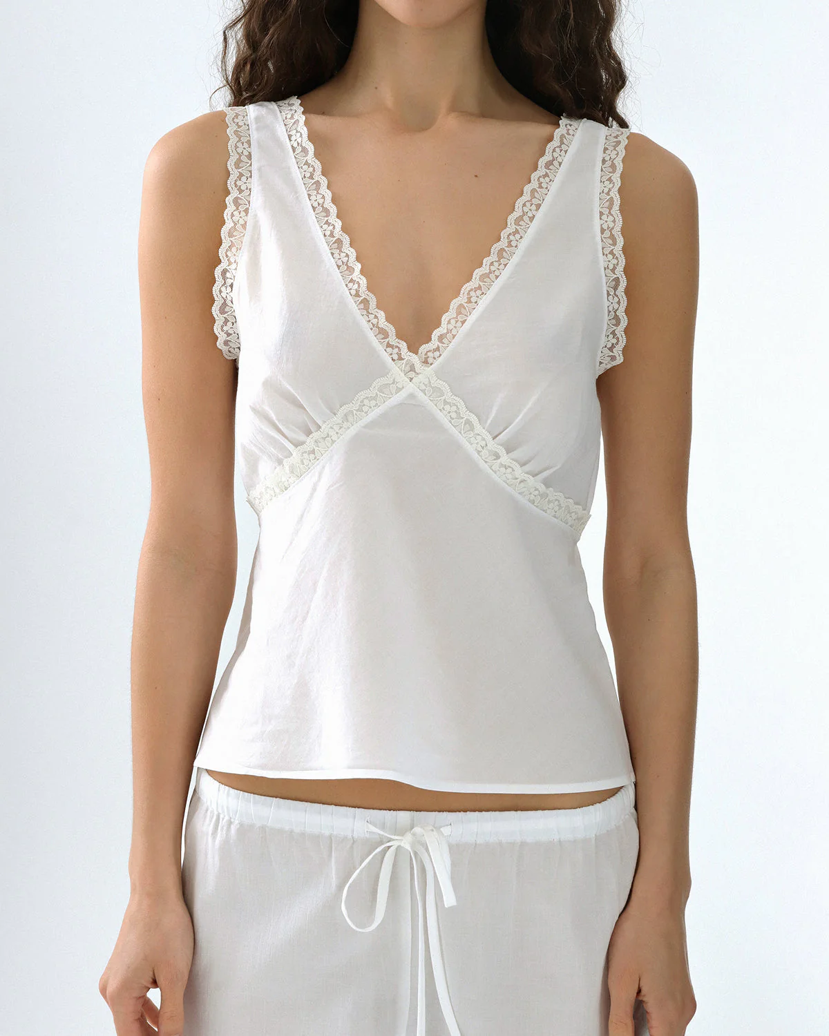 The Iris Tank: Cotton Voile White - Image 4