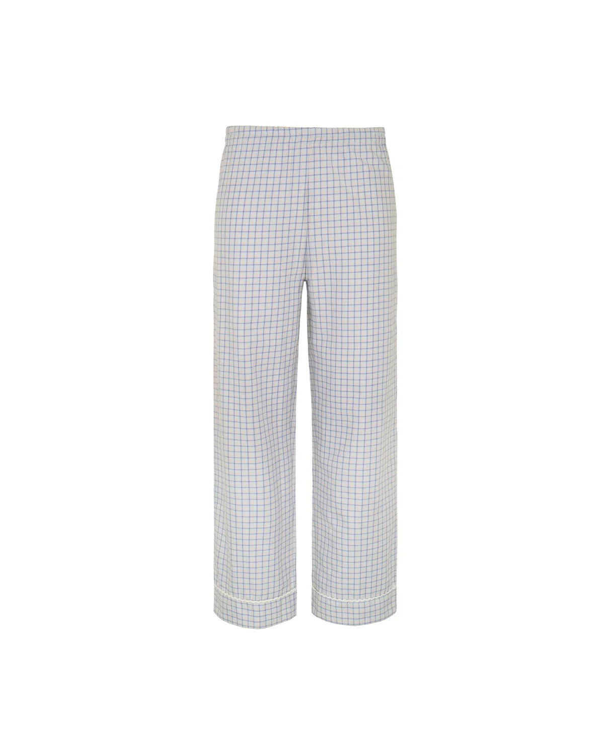 The Pajama Pant: French Poplin Blue Check - Image 3