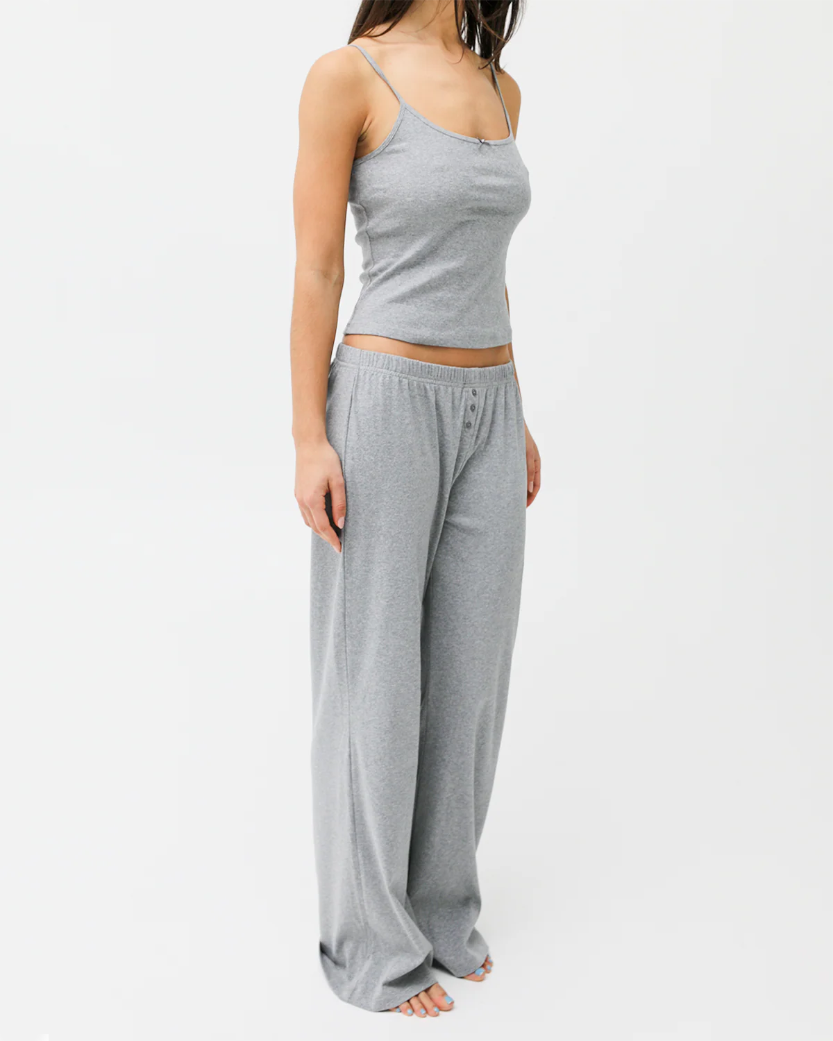 The Pant: Cotton Jersey Grey - Image 5