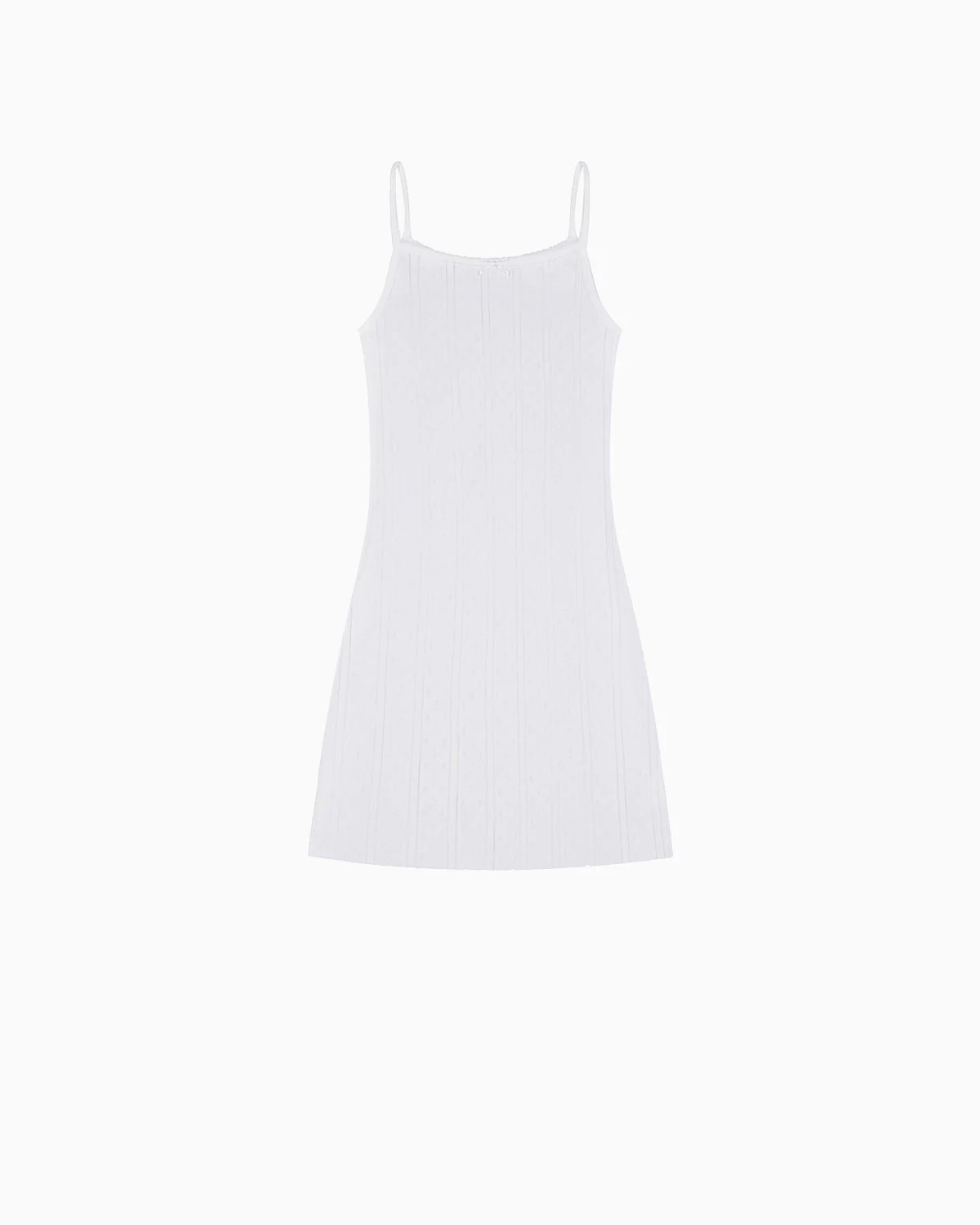The Picot Dress White