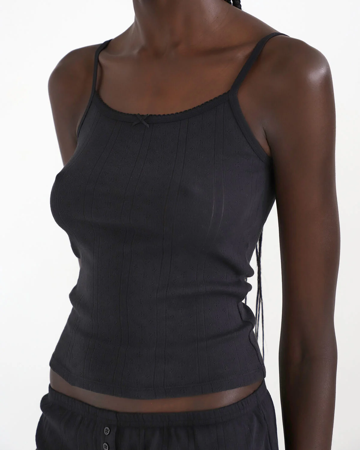 The Picot Tank Regular Black - Image 4