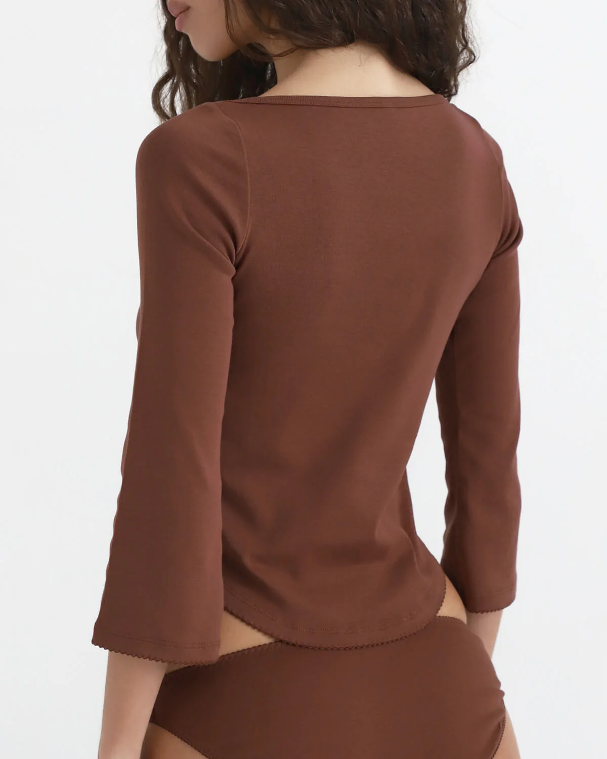 The Rina Long Sleeve Brown - Image 5