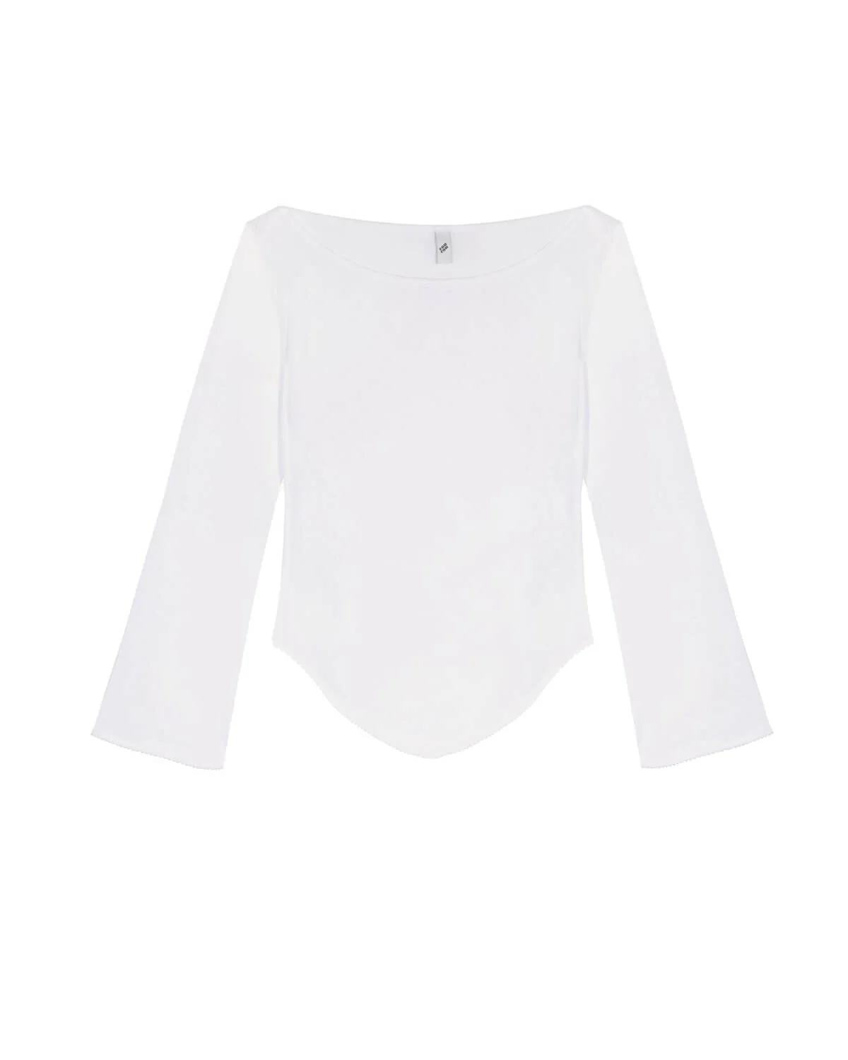 The Rina Long Sleeve: Cotton Jersey White - Image 3