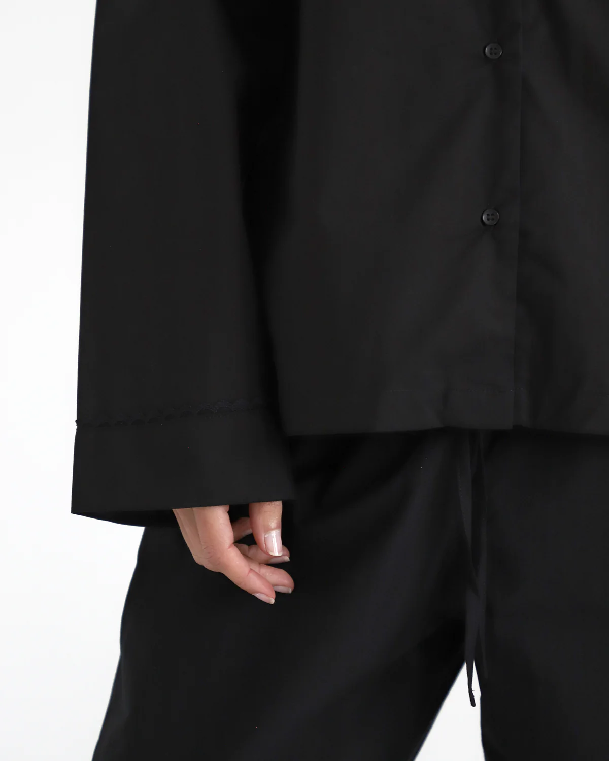 The Sleep Mask: Cotton Voile Black - Image 4