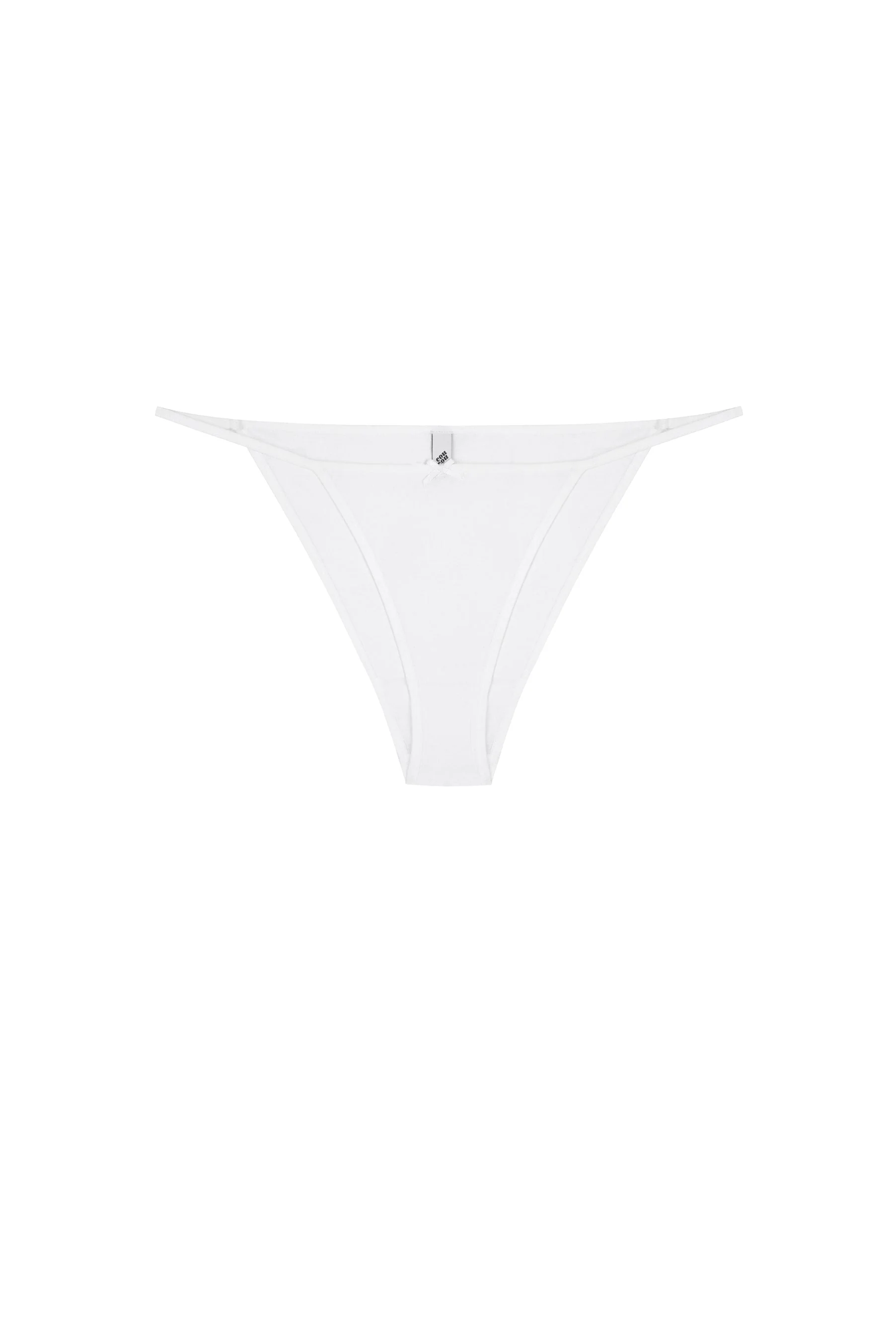 The Tanga Brief: Cotton Jersey White - Image 3