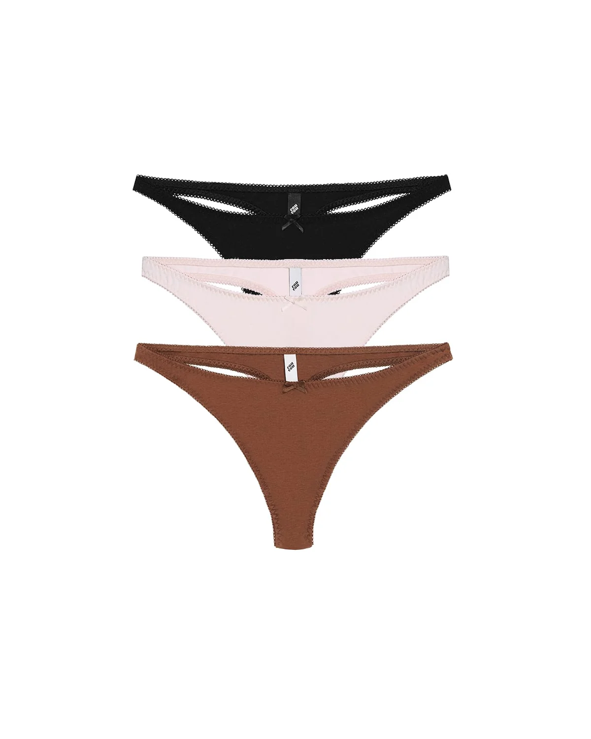 The Thong: Cotton Jersey Brown - Image 5