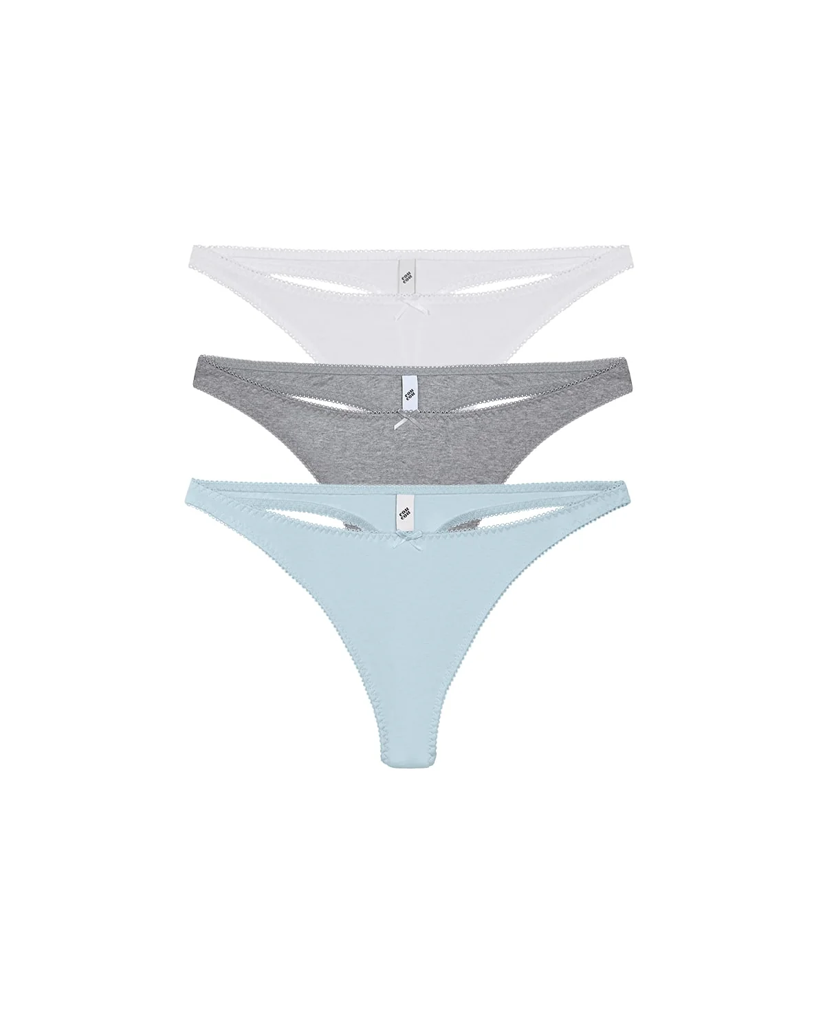 The Thong: Cotton Jersey Sky Blue - Image 3