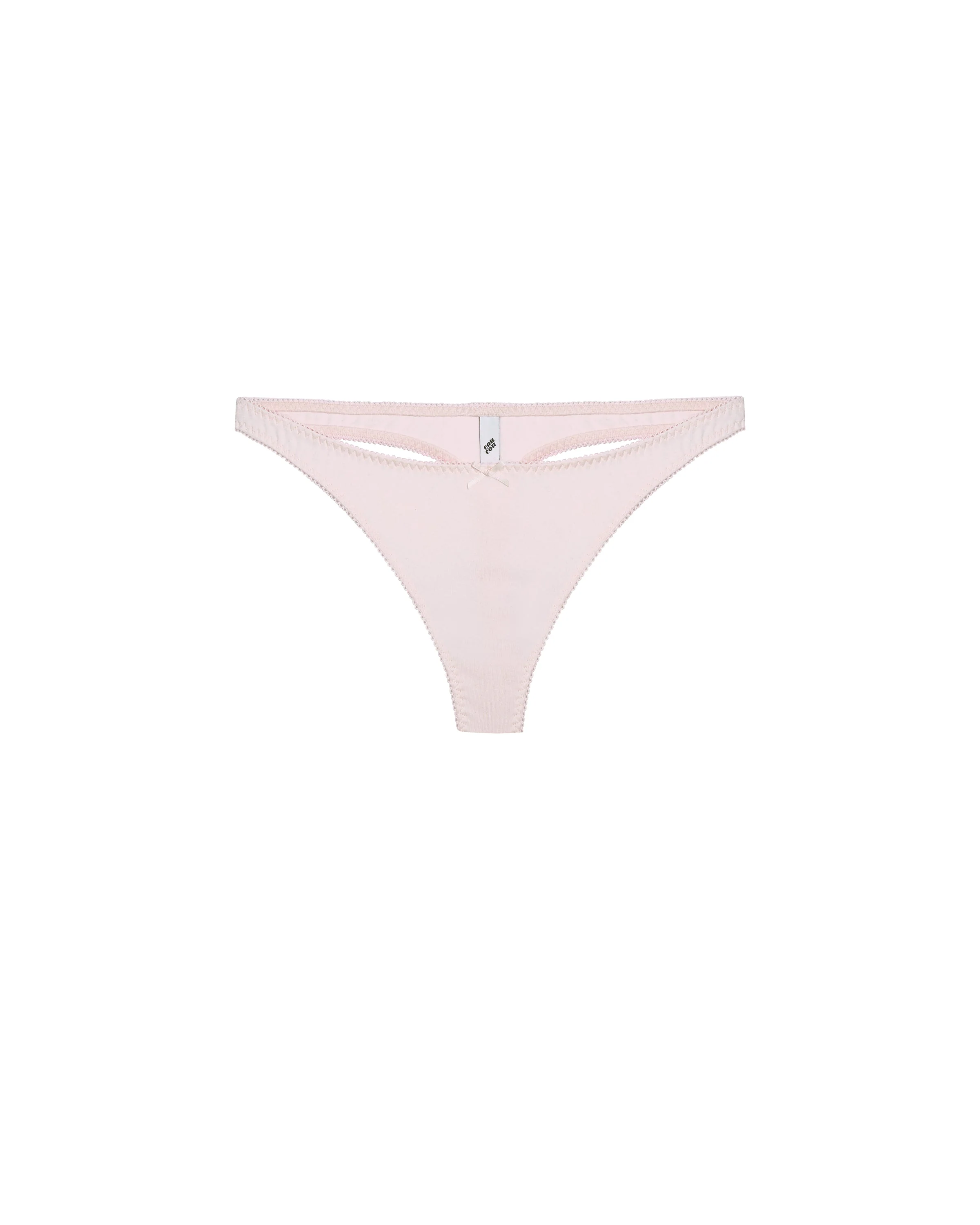 The Thong: Cotton Jersey Baby Pink - Image 3