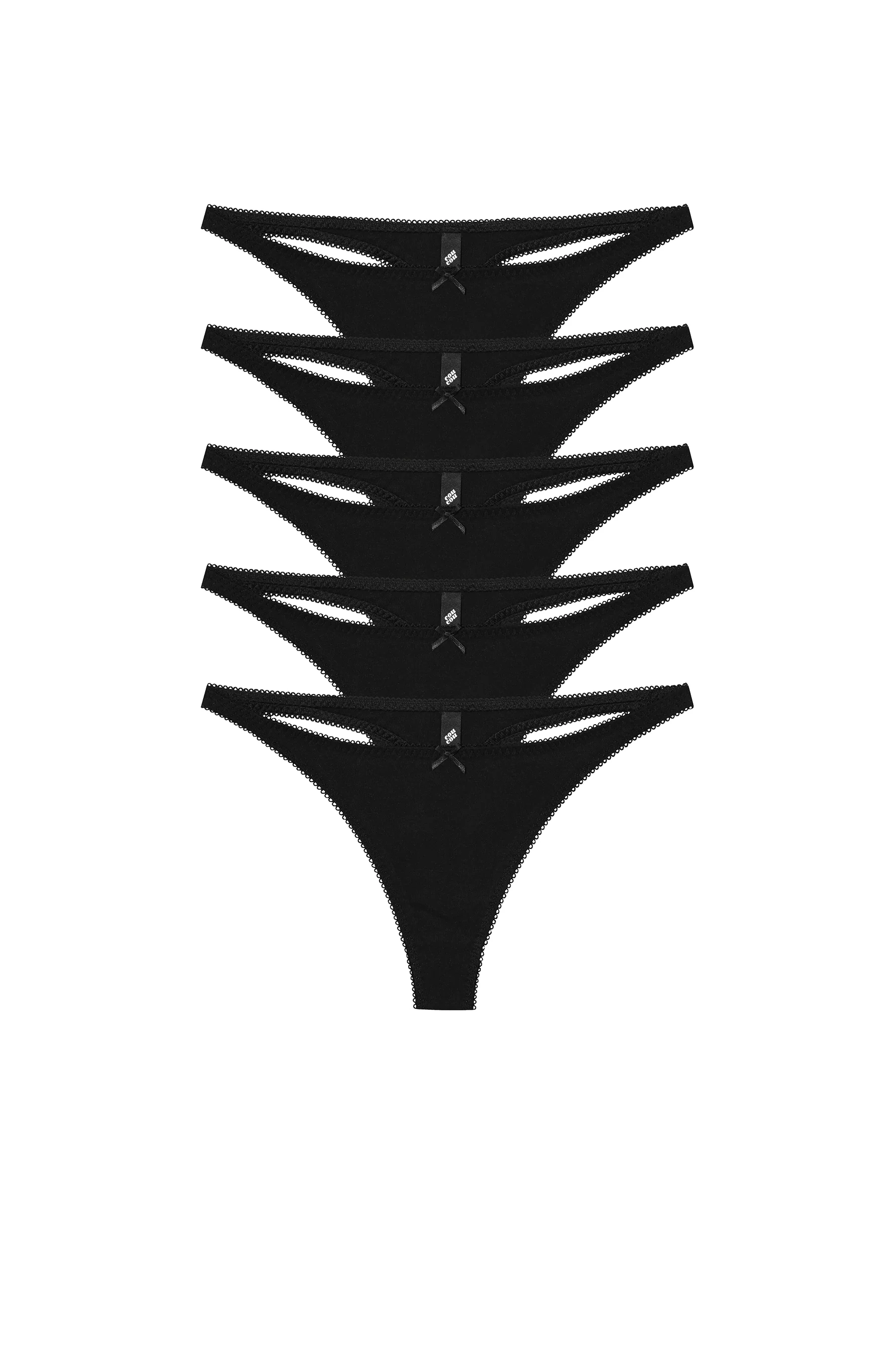 The Thong 5-Pack: Cotton Jersey - Image 3