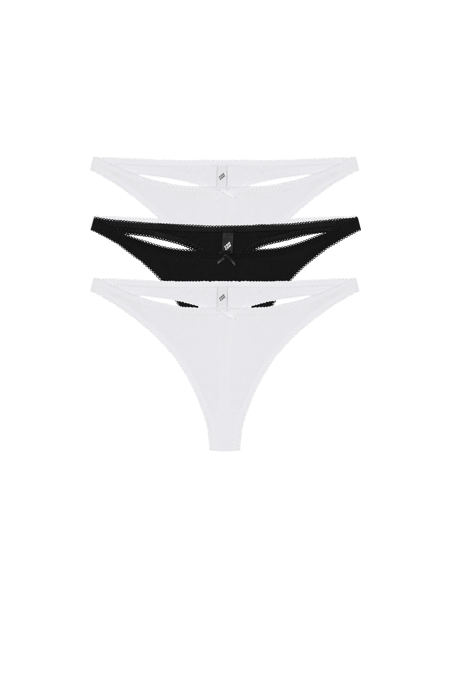 The Thong: Cotton Jersey White - Image 6