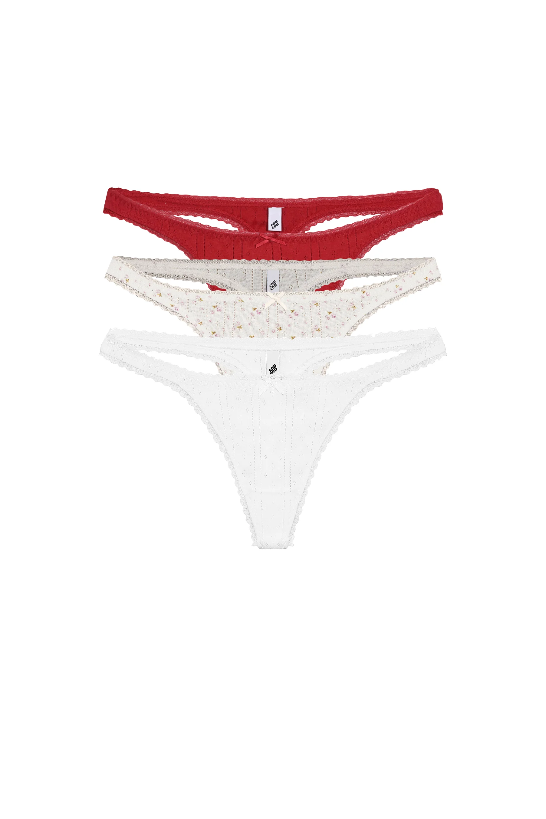 The High Rise: 3-Pack Cherry Red, English Rose & White - Image 7