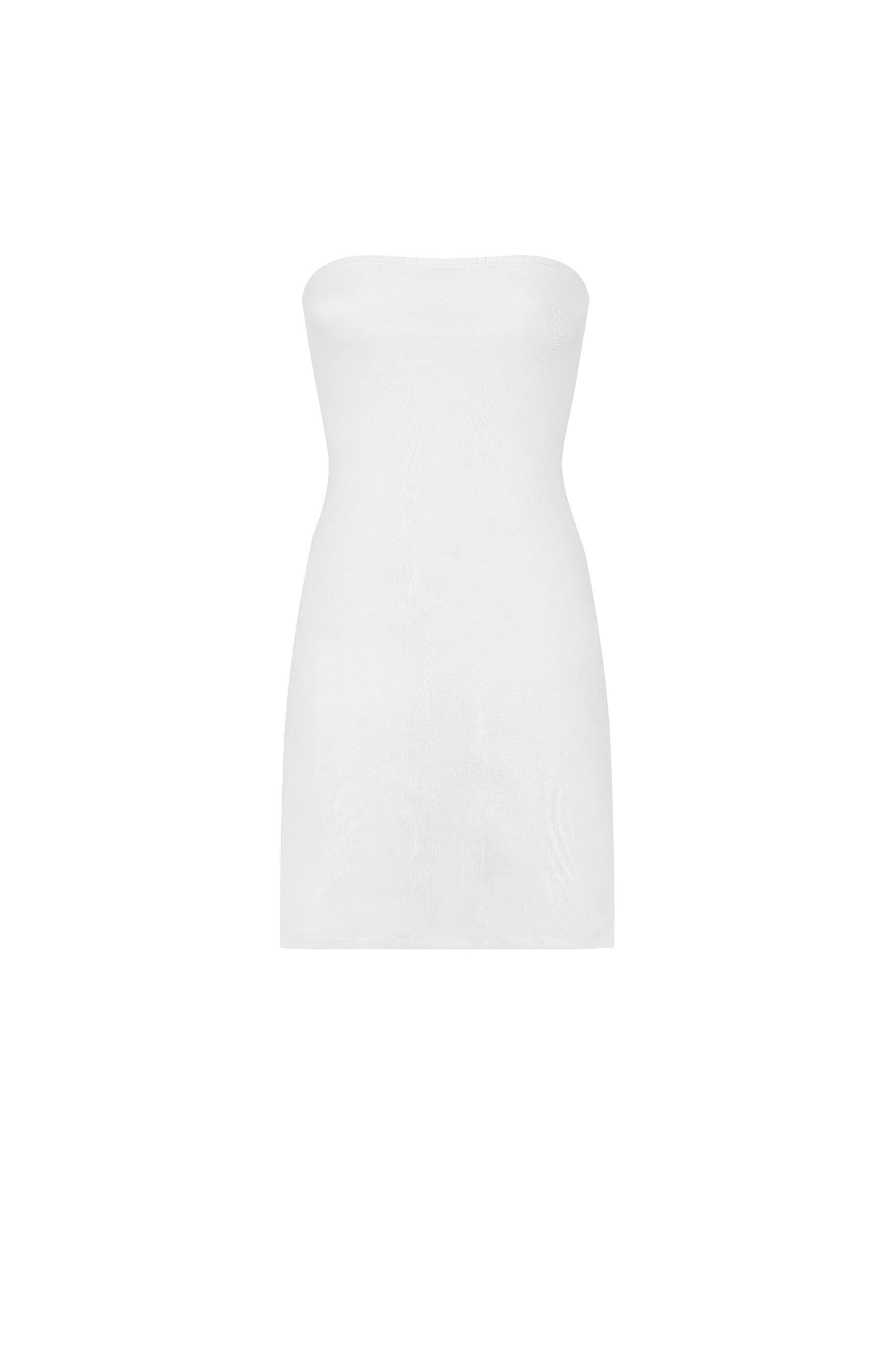 The Tube Dress: Cotton Jersey White - Image 3