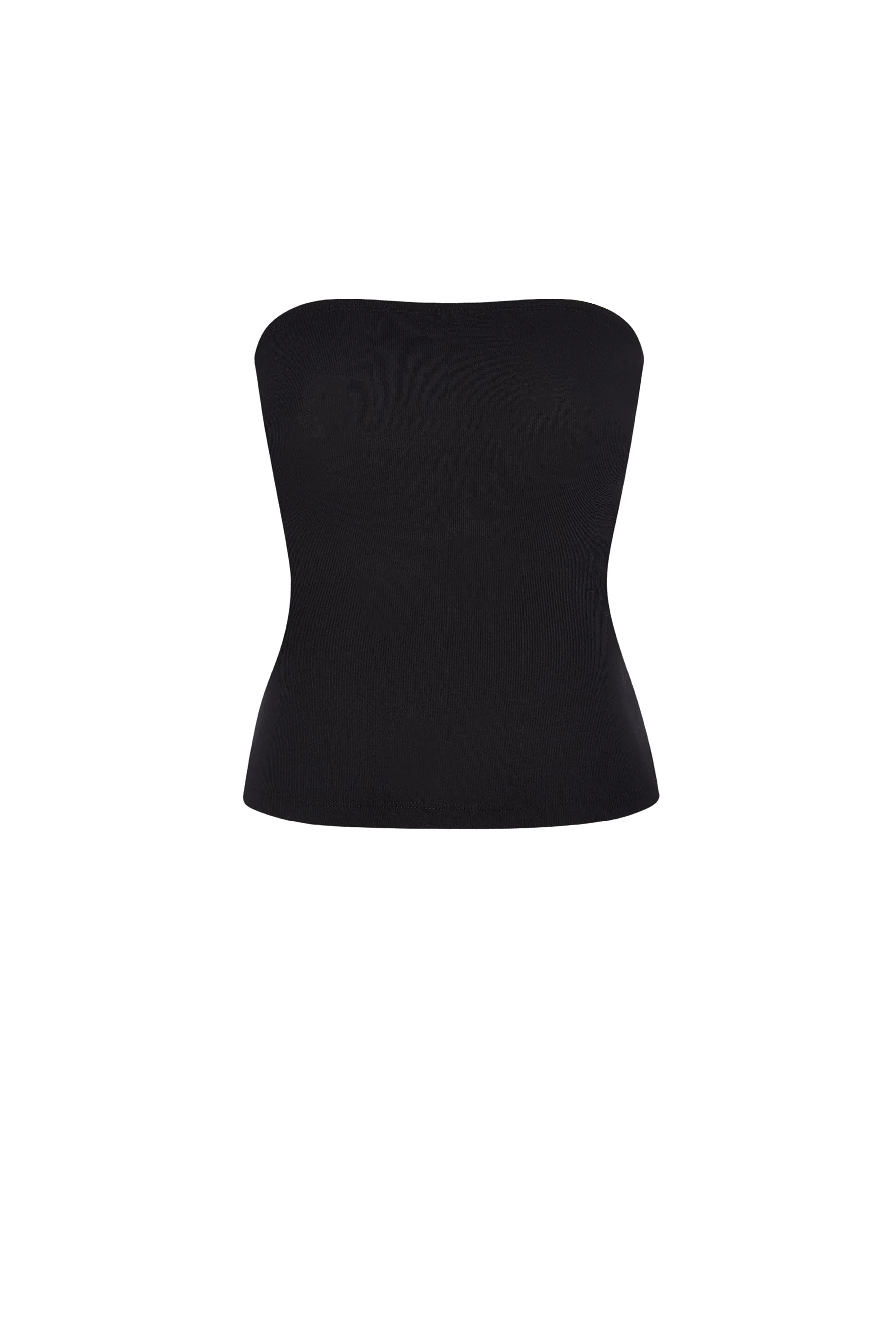 The Tube Top: Cotton Jersey Black - Image 3