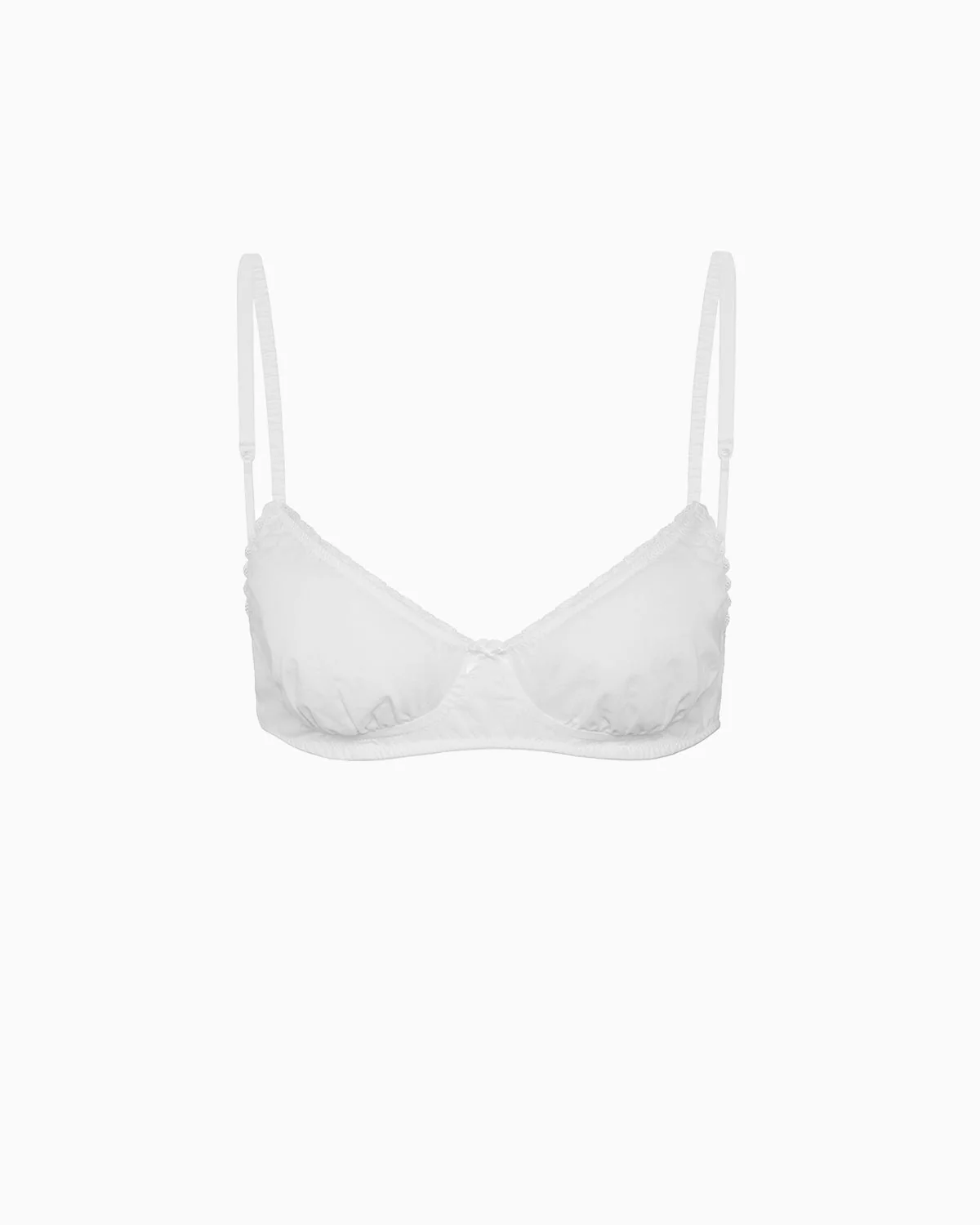 The Voile Bra: Cotton Voile White